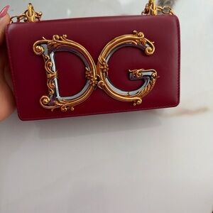 Dolce & Gabbana DG Girl Mini – Red Leather